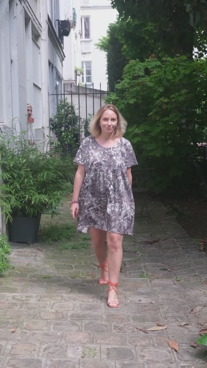 Robe courte ample et confort 