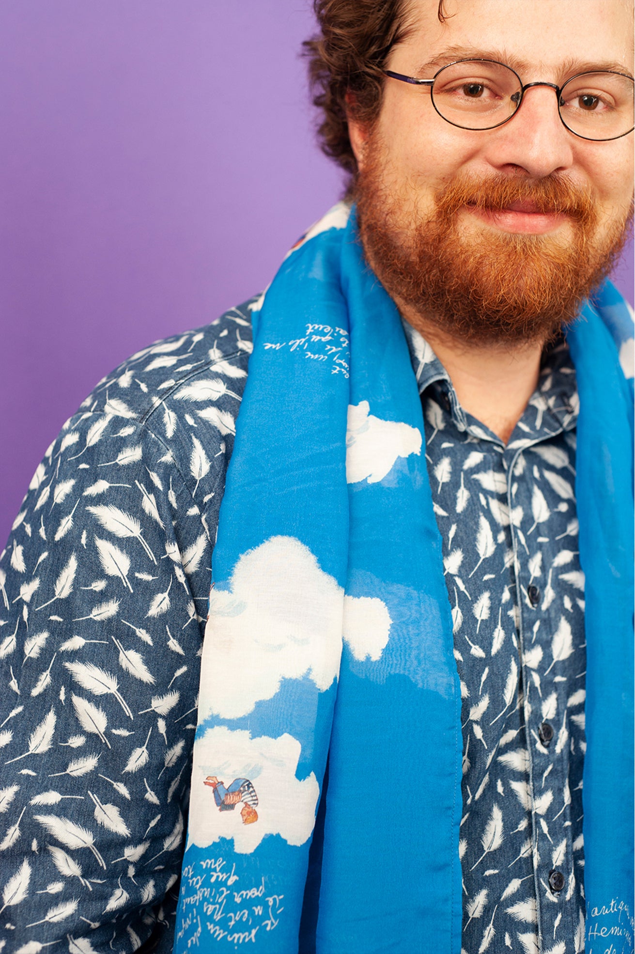 Foulard à lire 