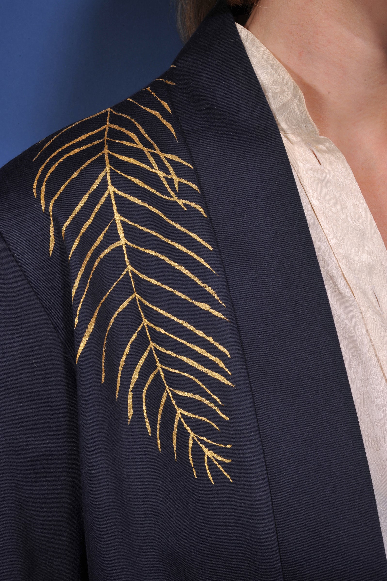 Veste kimono minuit* fougère légère