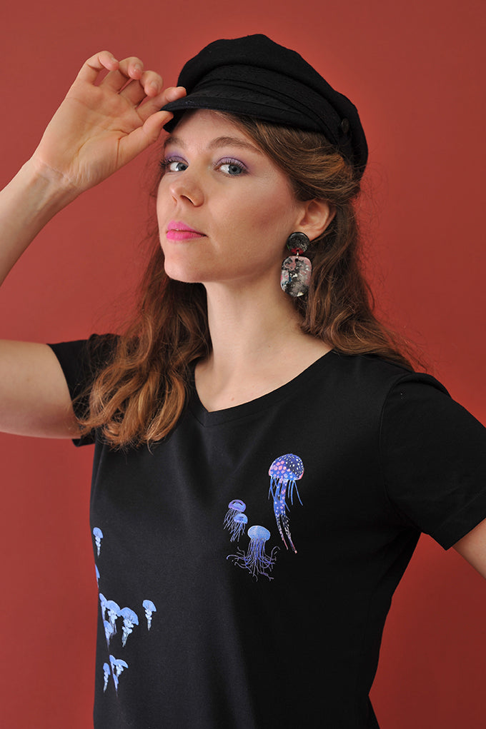 T-shirt motif Méduses