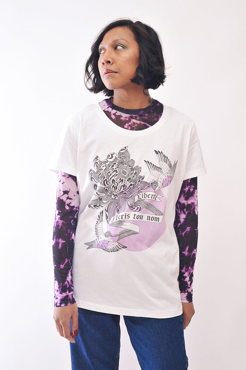 T-shirt motif floral 