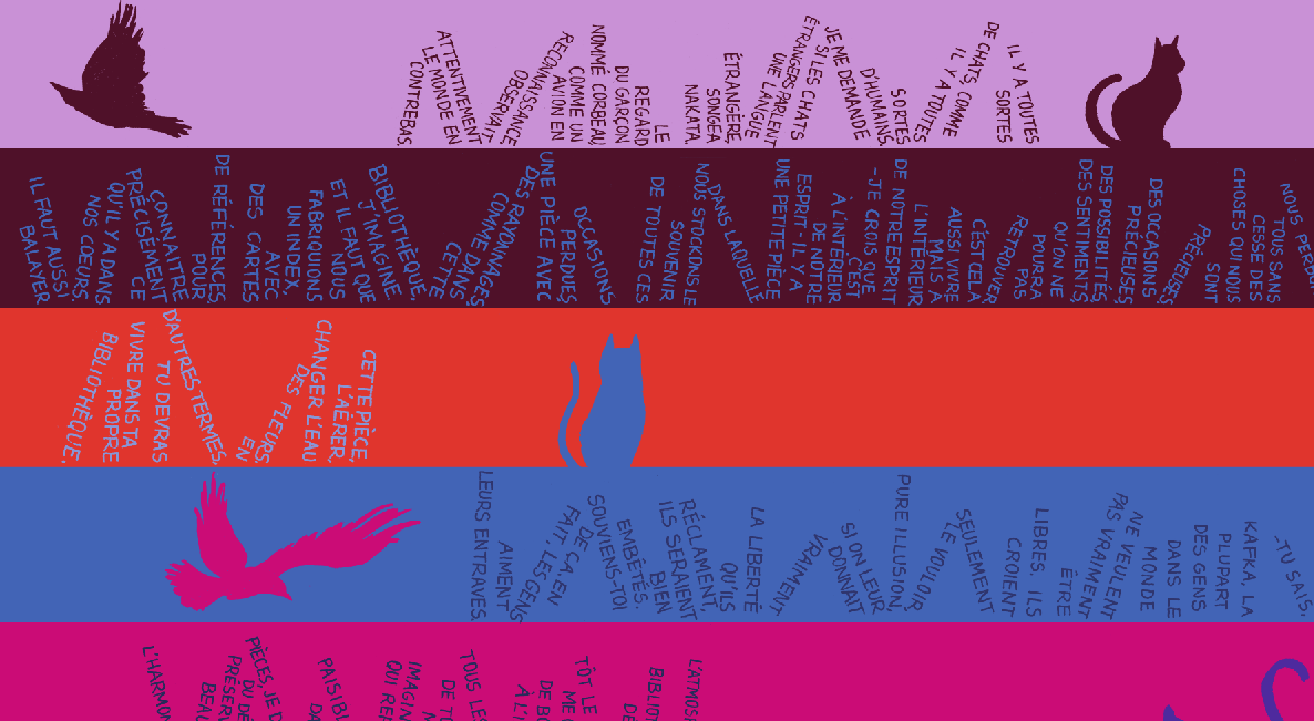 Foulard à lire 