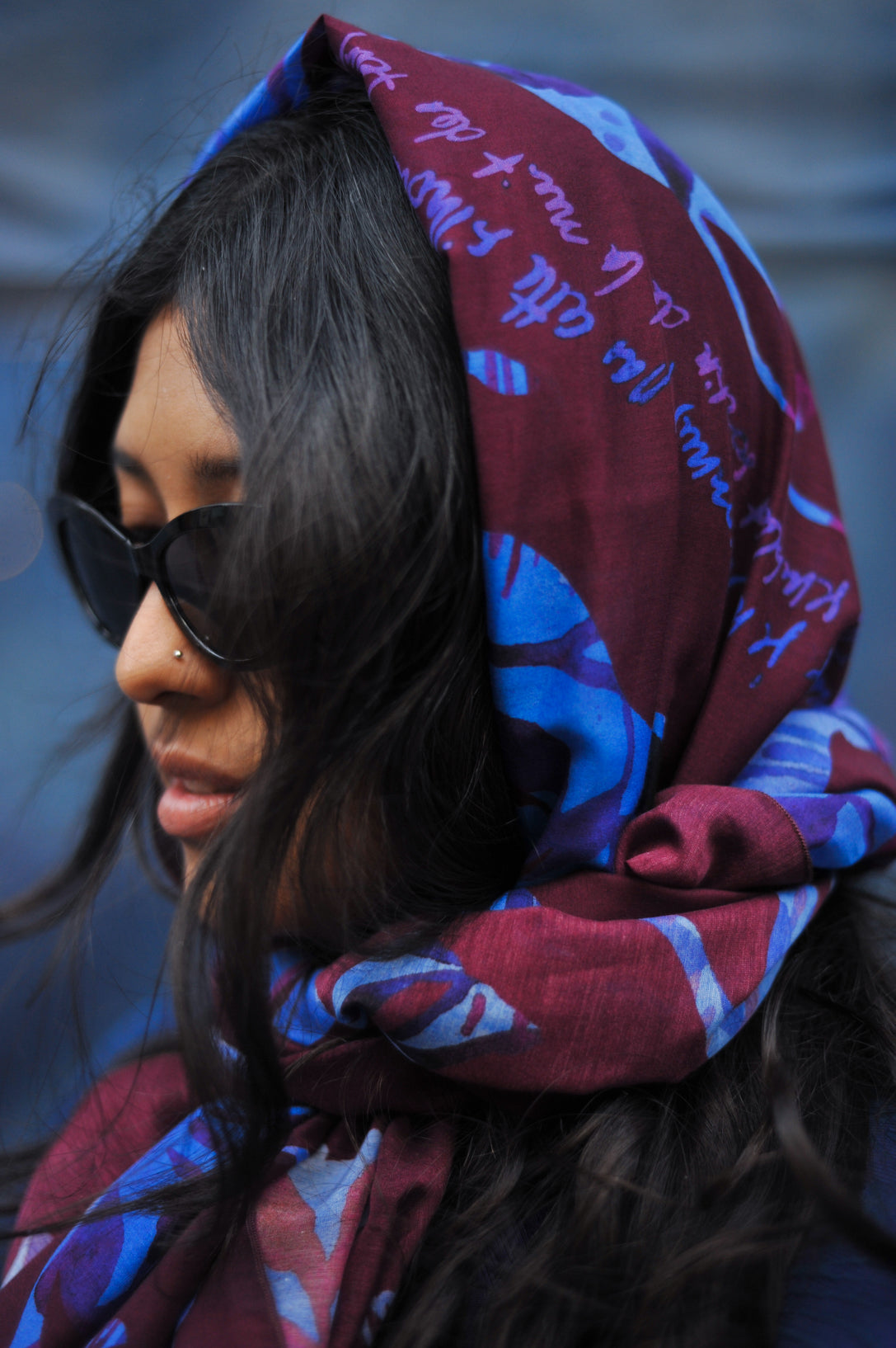 Foulard à lire 