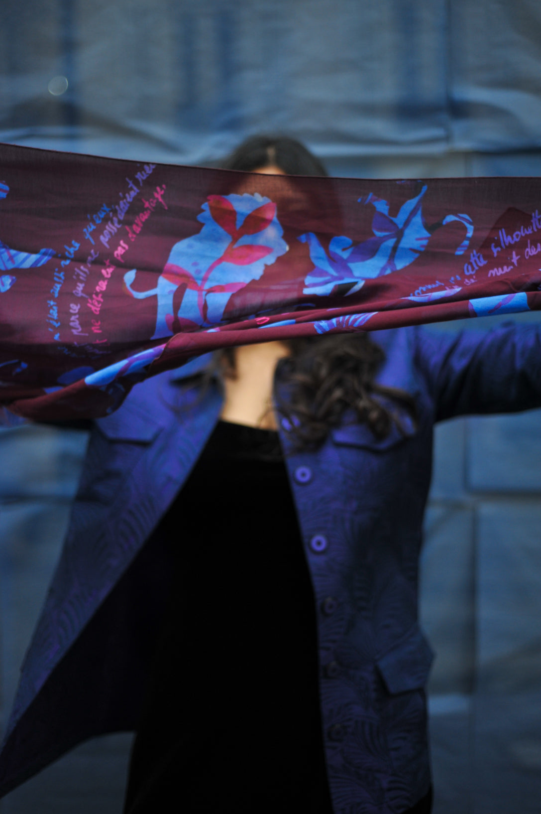 Foulard à lire 