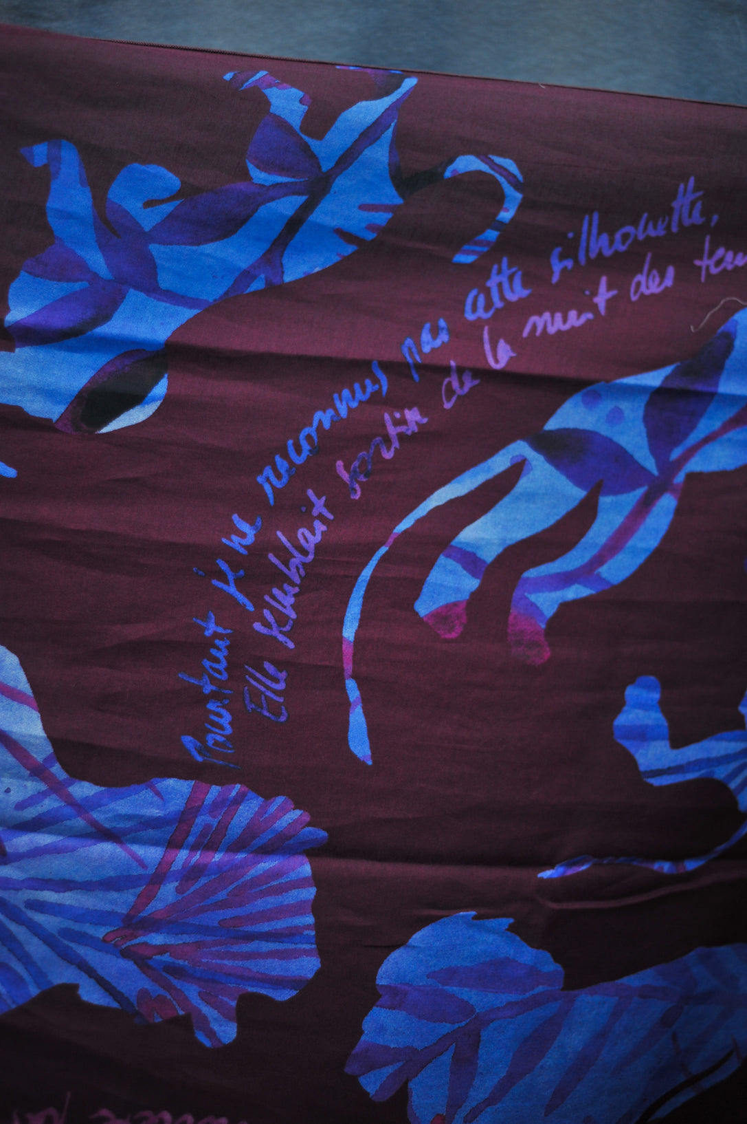 Foulard à lire 