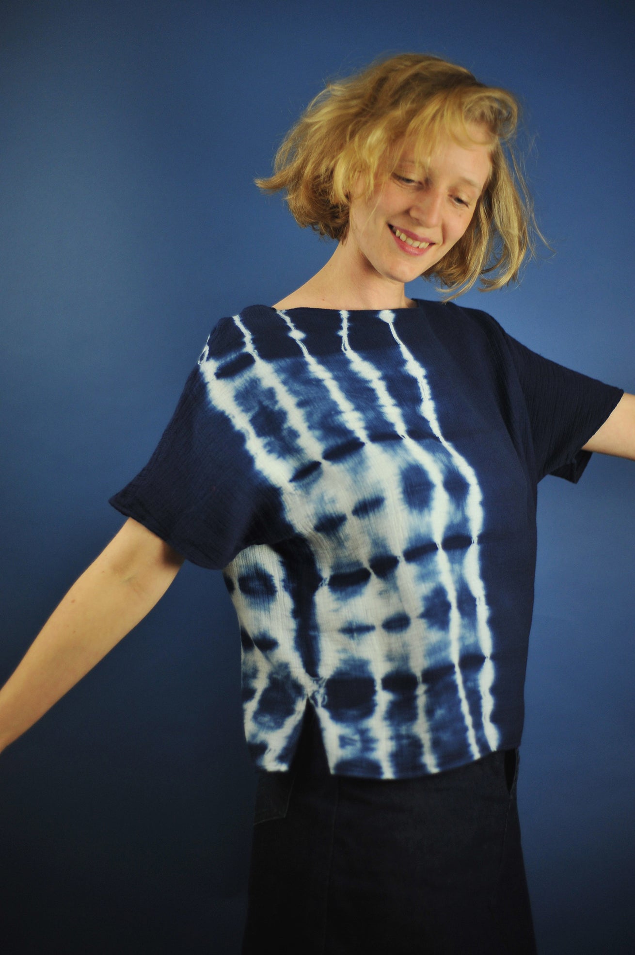 Top minuit* shibori Ondes