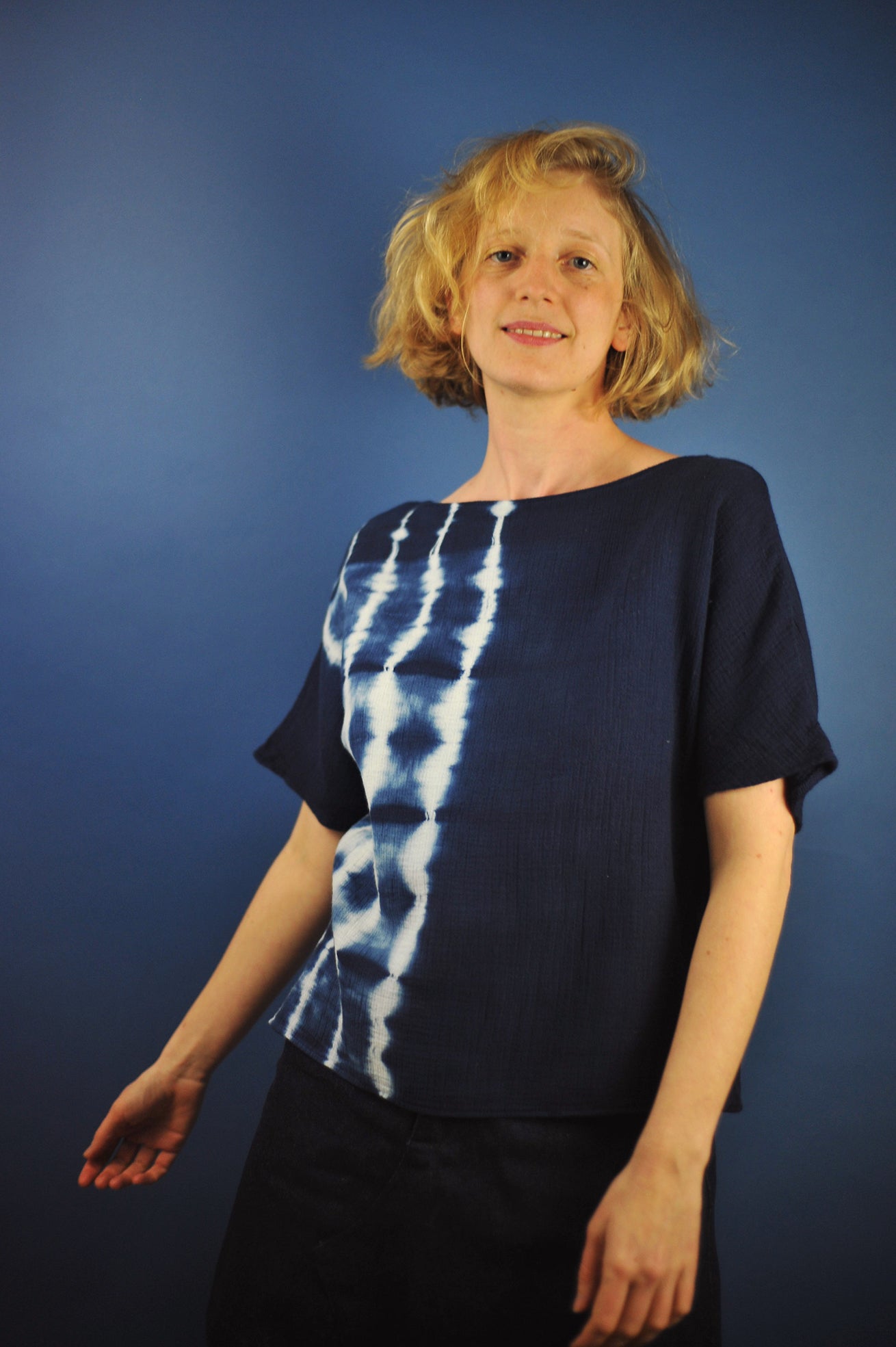 Top minuit* shibori Ondes