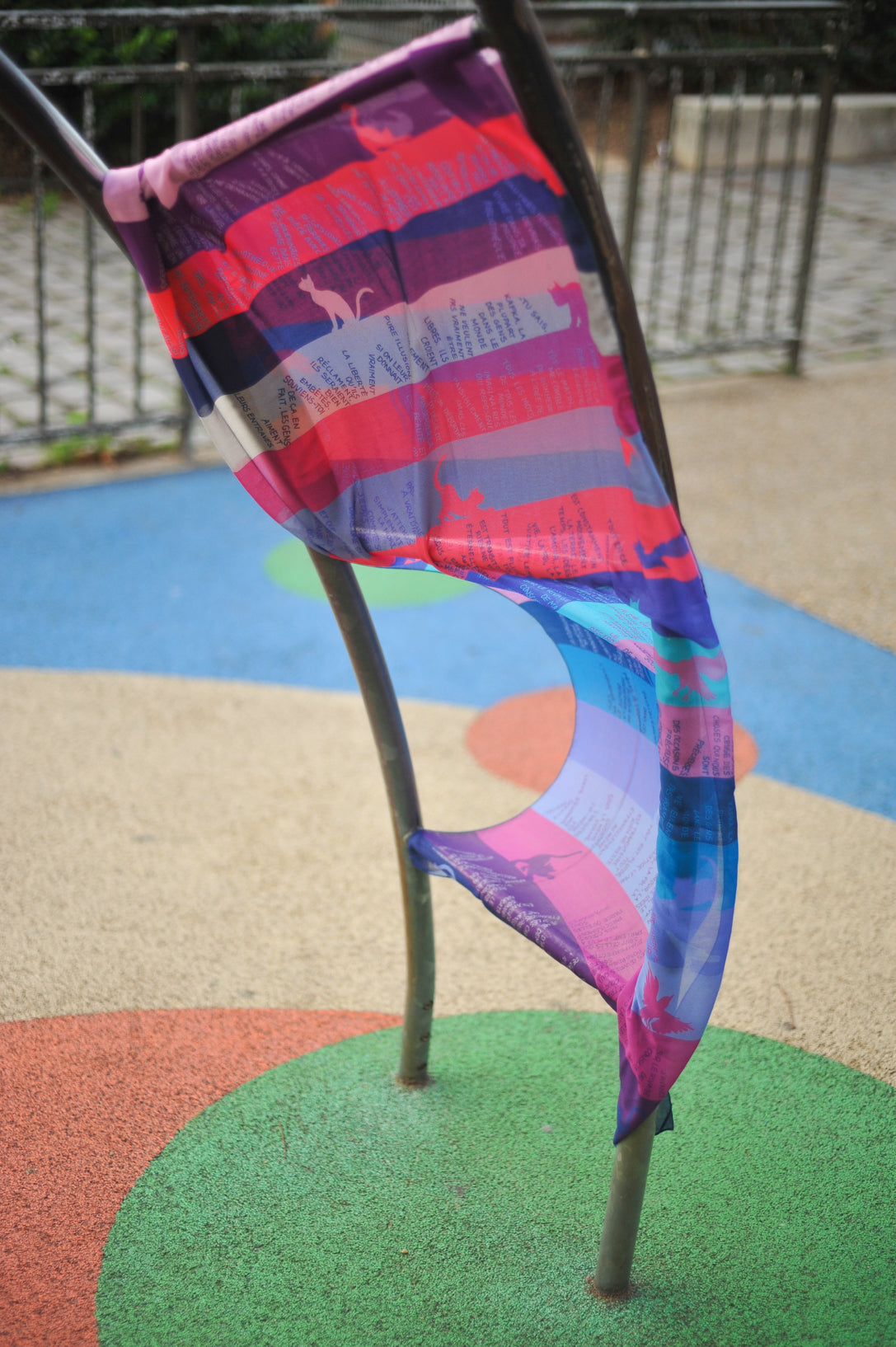 Foulard à lire 