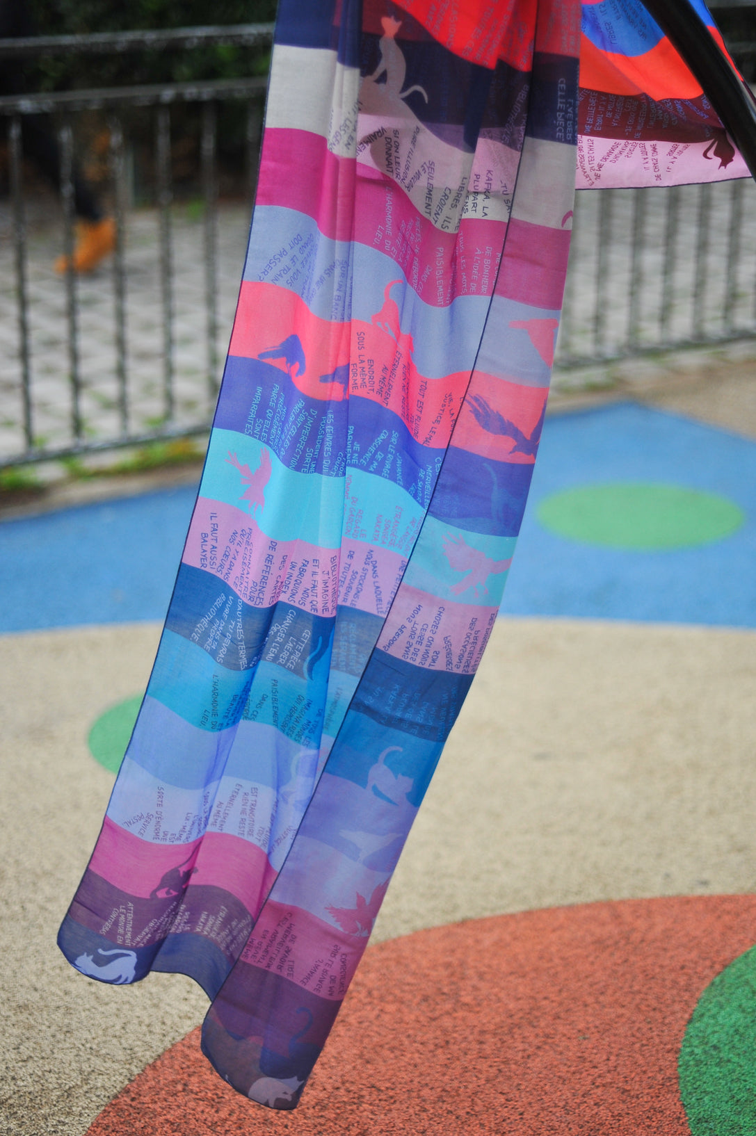 Foulard à lire 