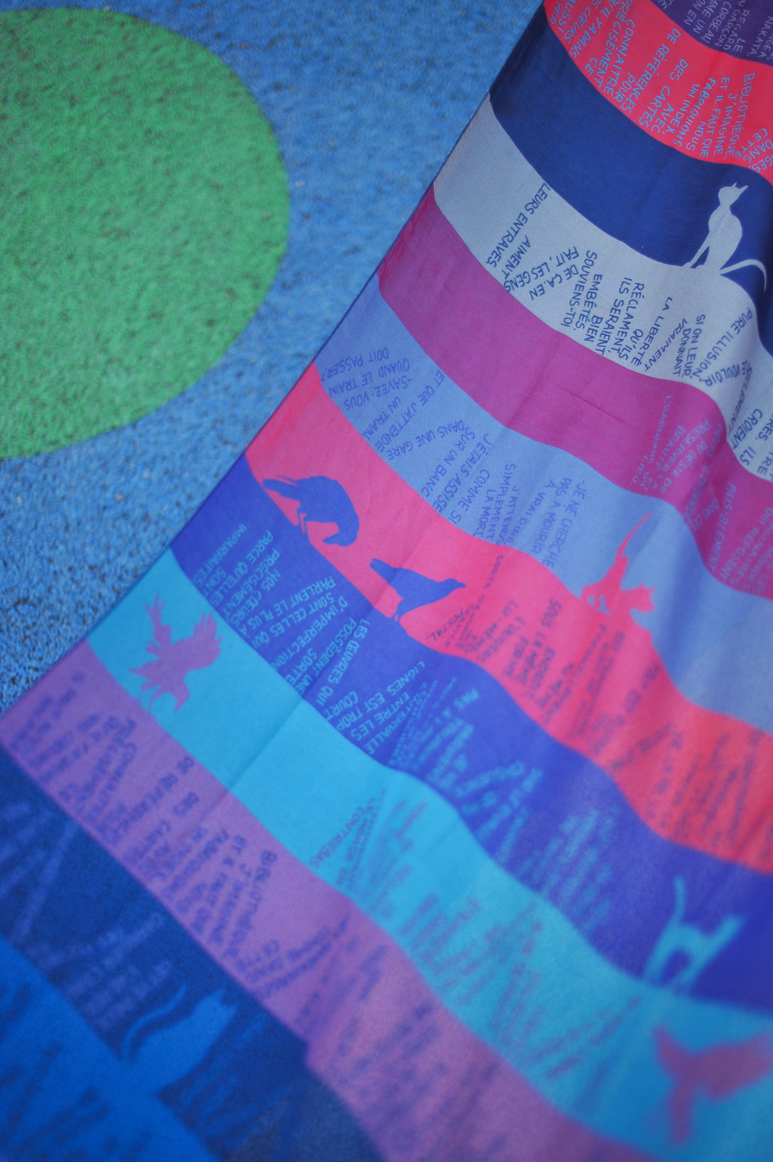 Foulard à lire 