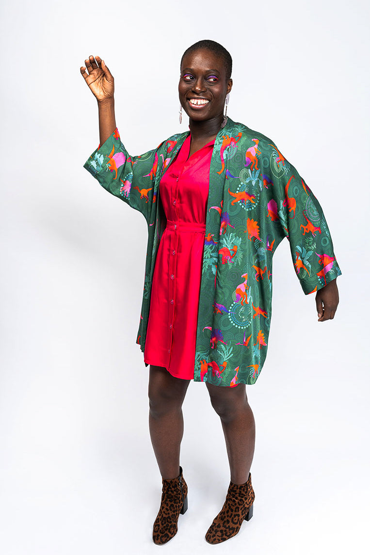 Kimono motif animalier 