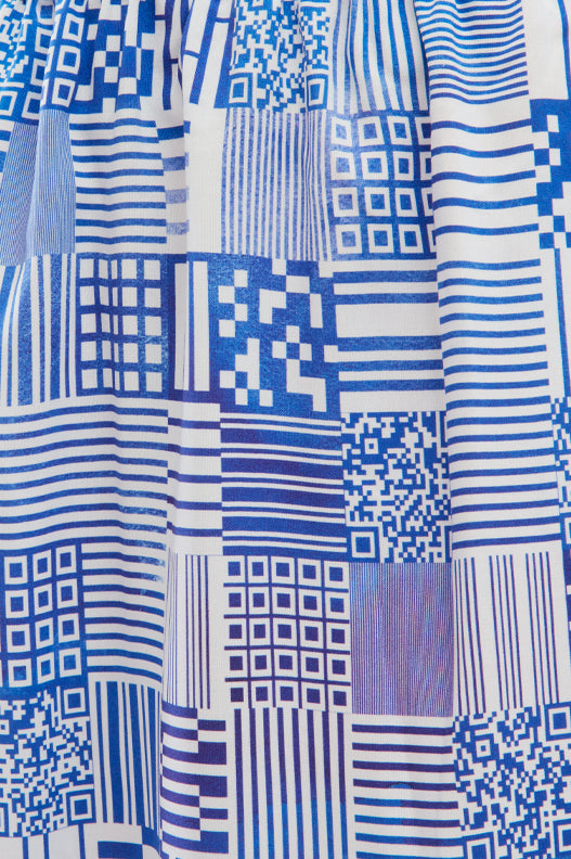 Tissu écoresponsable au mètre "QRcode"