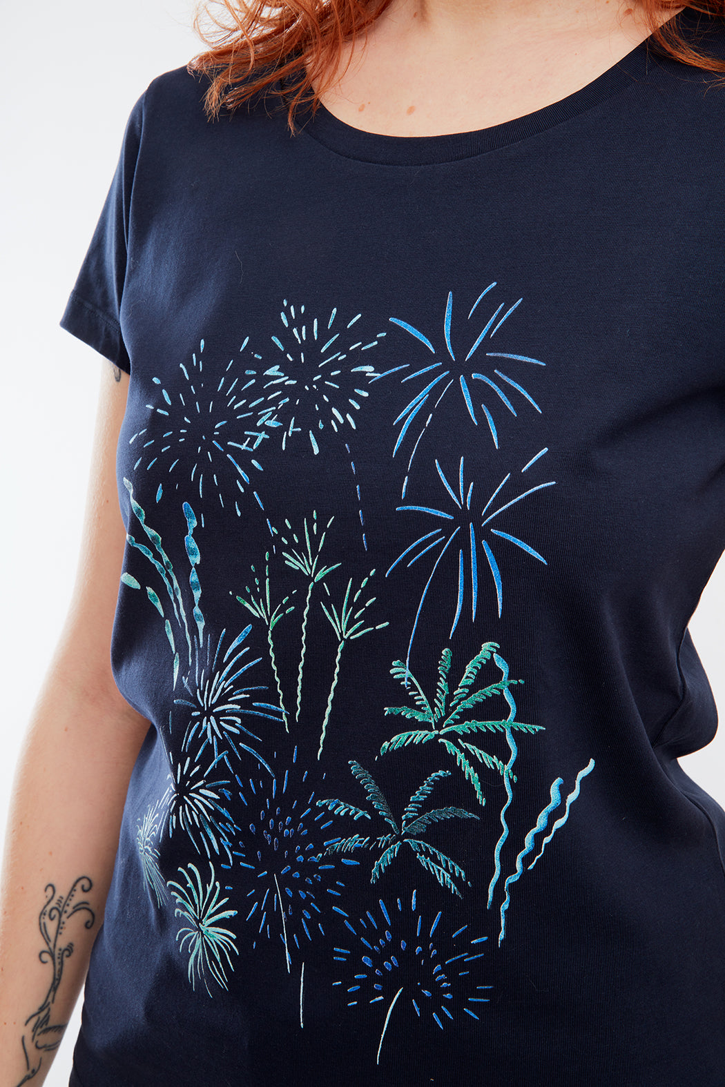 T-shirt motif Feux d'artifice