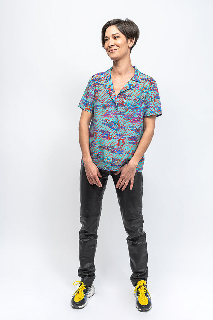 Chemise motif animalier 