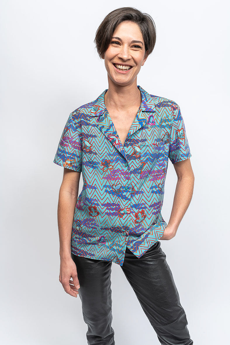 Chemise motif animalier 