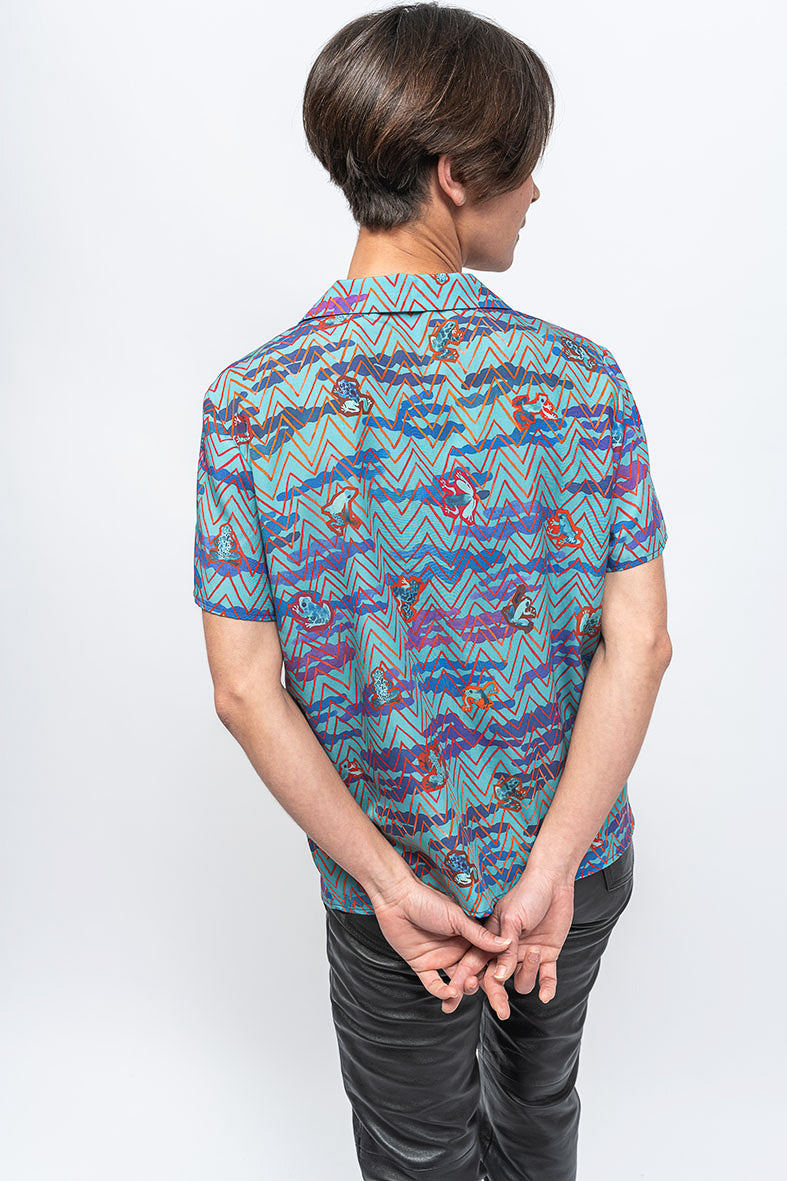 Chemise motif animalier 