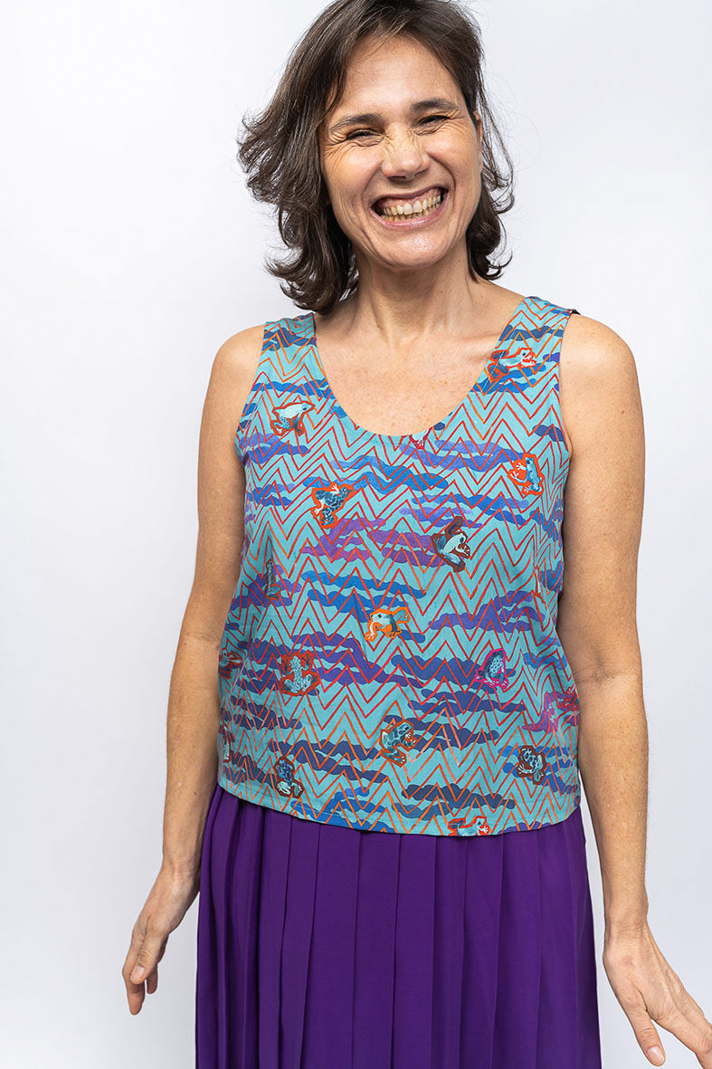 Débardeur motif animalier 