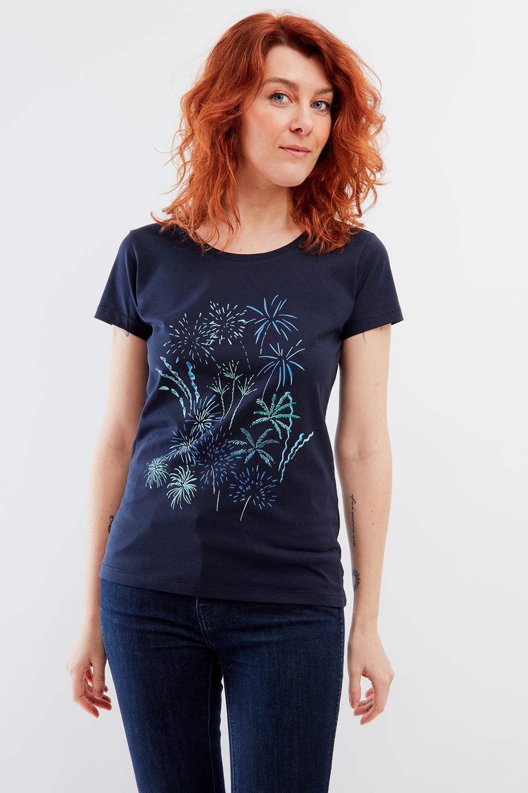 T-shirt motif Feux d'artifice