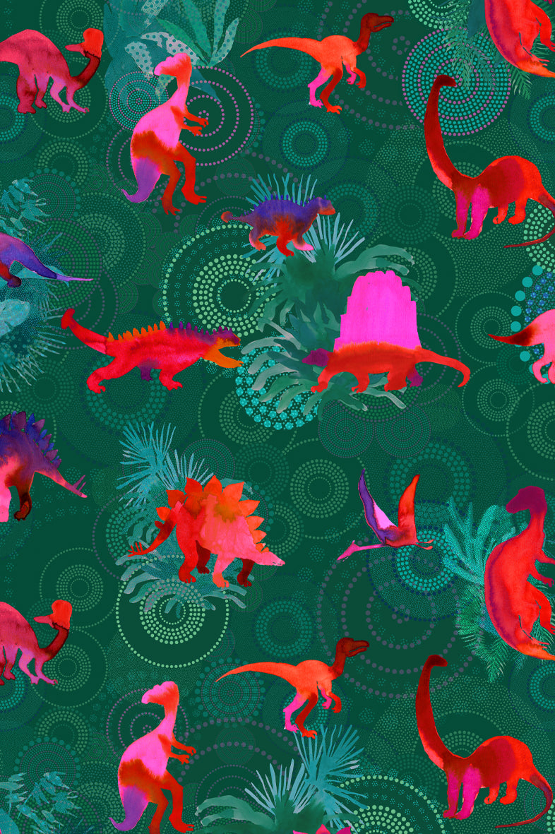Robe cocktail motif animalier 